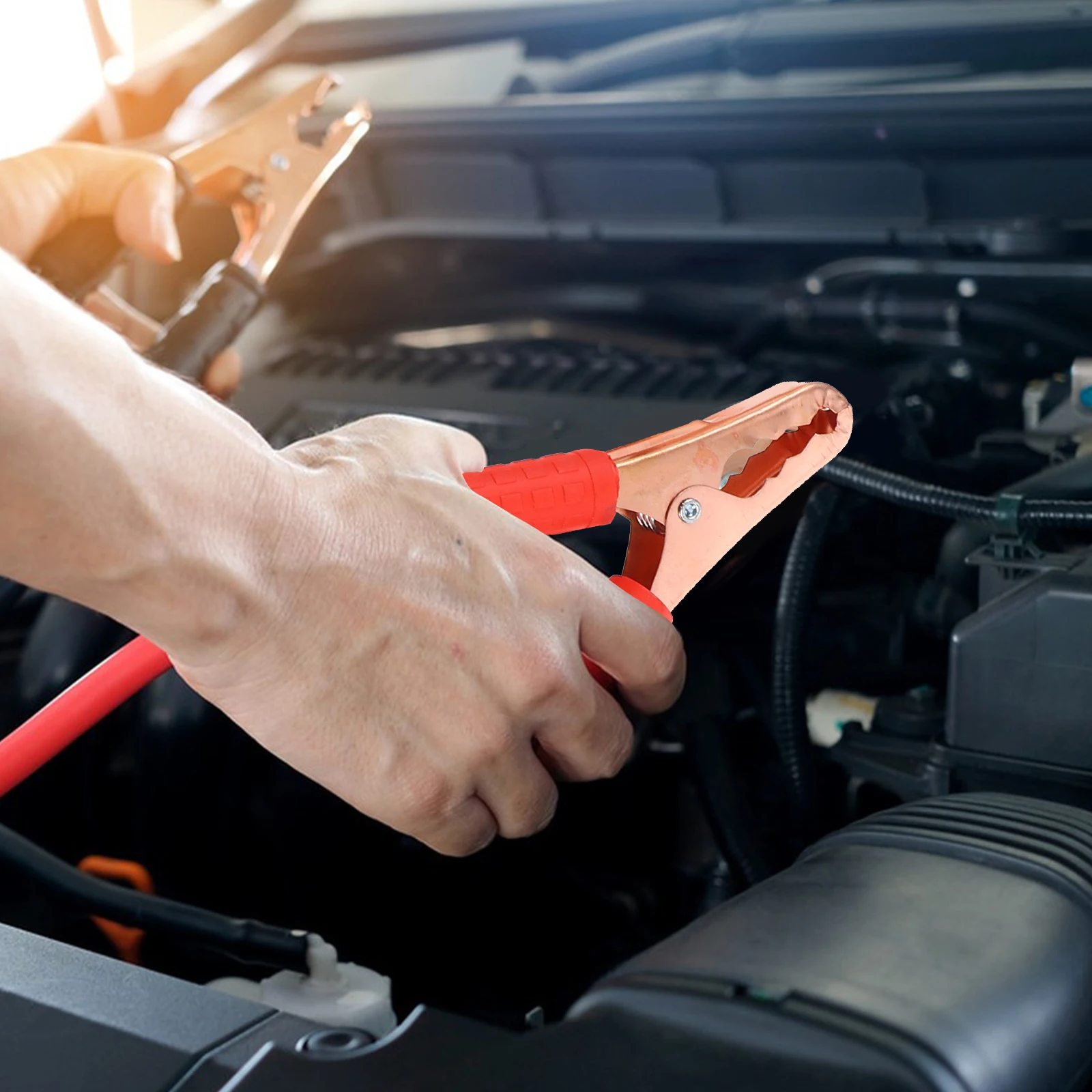 

1 Pair Car Jumper Cable Heavy Duty Plastic Copper Wire Emergency Start Booster Power Wire for Suv Truck Automotive Tools