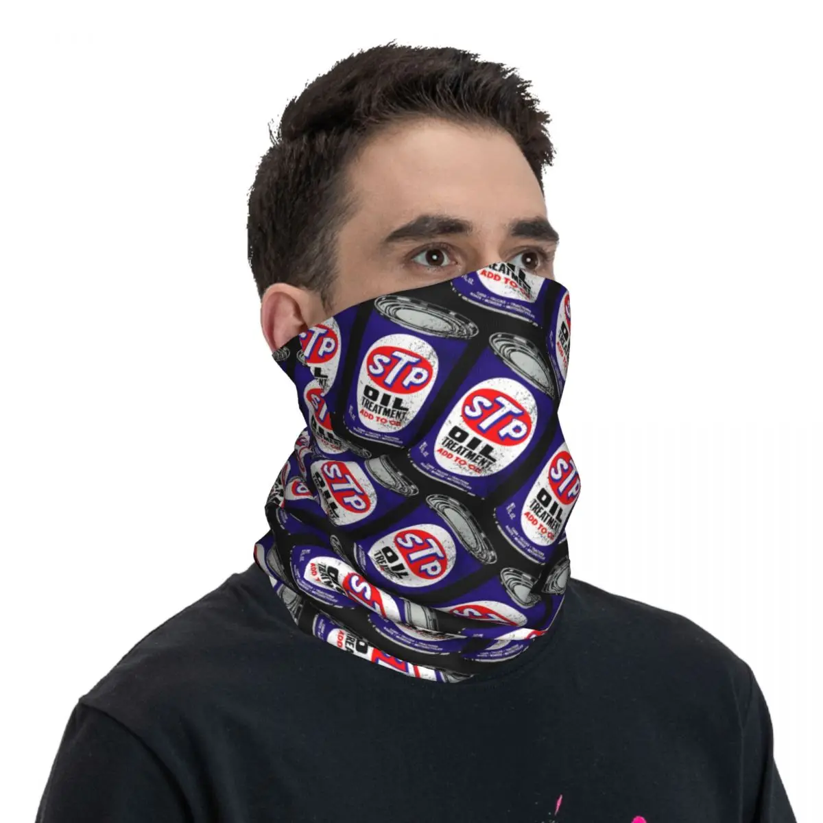 Excentrieke Stp Bandana Nek Gaiter Bedrukt Motorcross Gezichtsmasker Bivakmuts Rijden Unisex Volwassen Winter