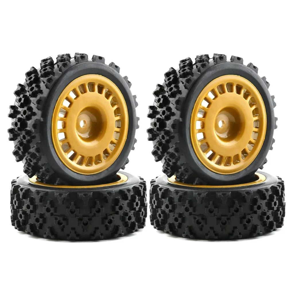 GGRC KKRC 70mm Rubber Tire Wheel Tyres for Tamiya XV-01 XV01 TA06 TT-01 TT-02 PTG-2 1/10 RC Racing Car Upgrade Parts Accessories