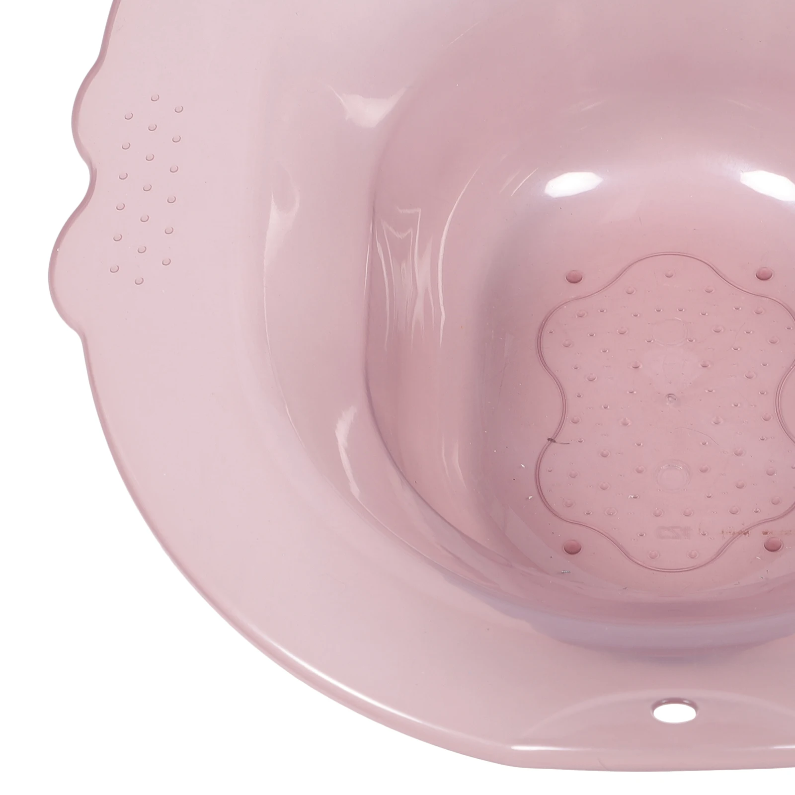 Double Ear Basin Sitz Bath for Toilet Seat Postpartum Hemorrhoids Portable Plastic Anti-Overflow Hole Wide Sides