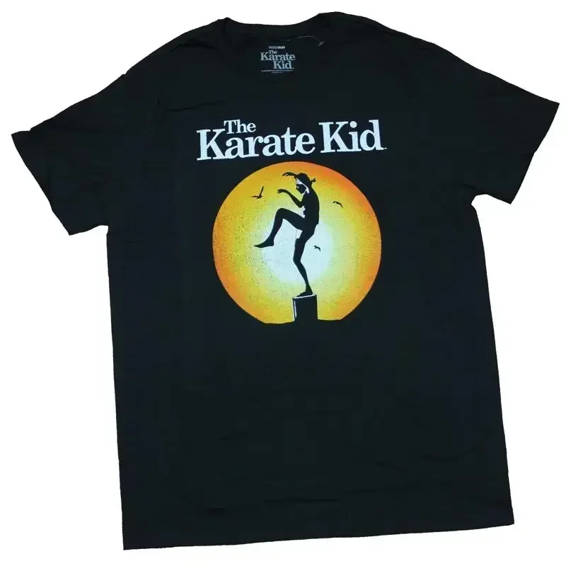 Karate Kid Adult New T Shirt Crane Kick Sunset Daniel Pic