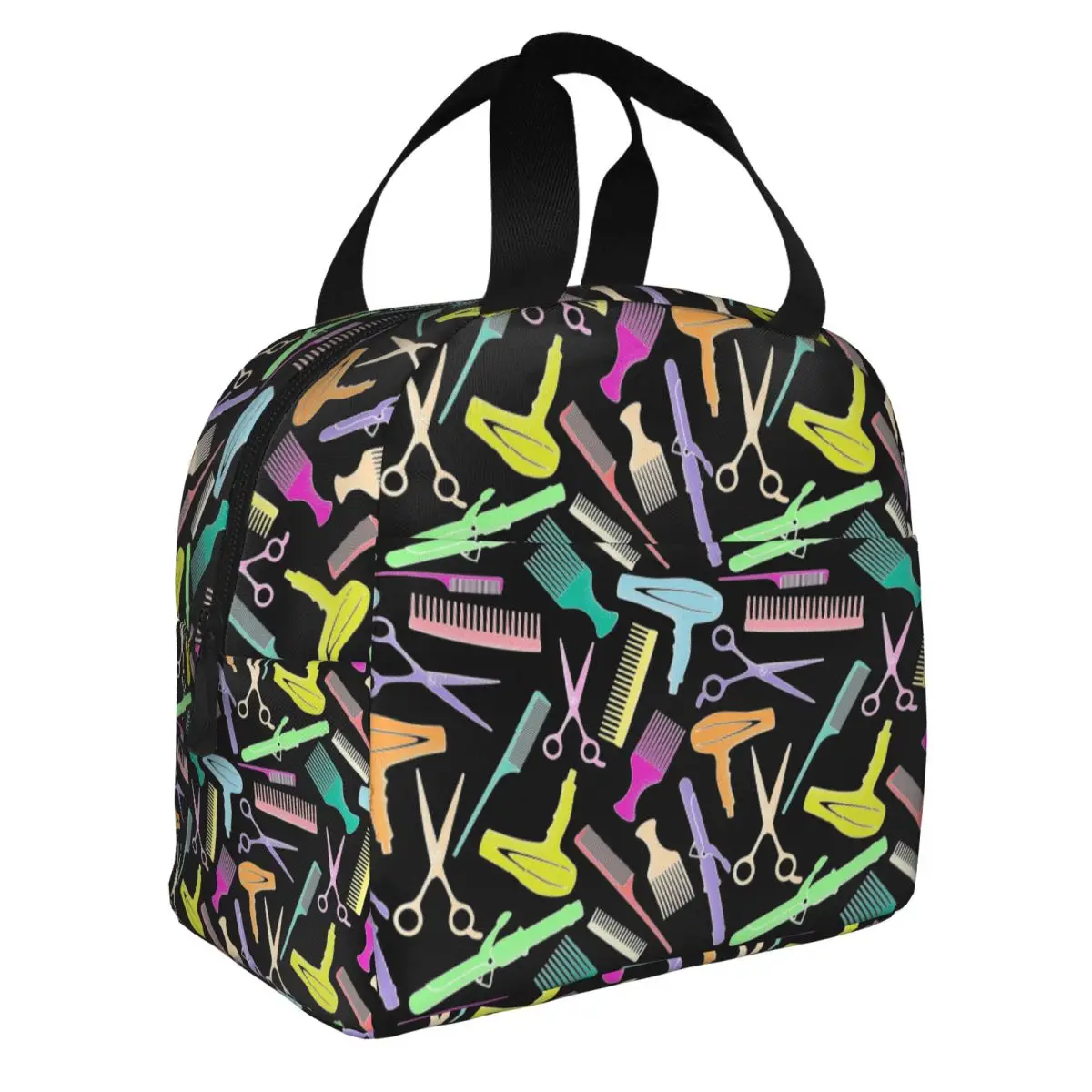 Salon Hair Dressing Tool Resuable Lunch Boxes for Women Waterproof Hairdresser Barber Thermal Cooler Food Insulated Lunch Bag