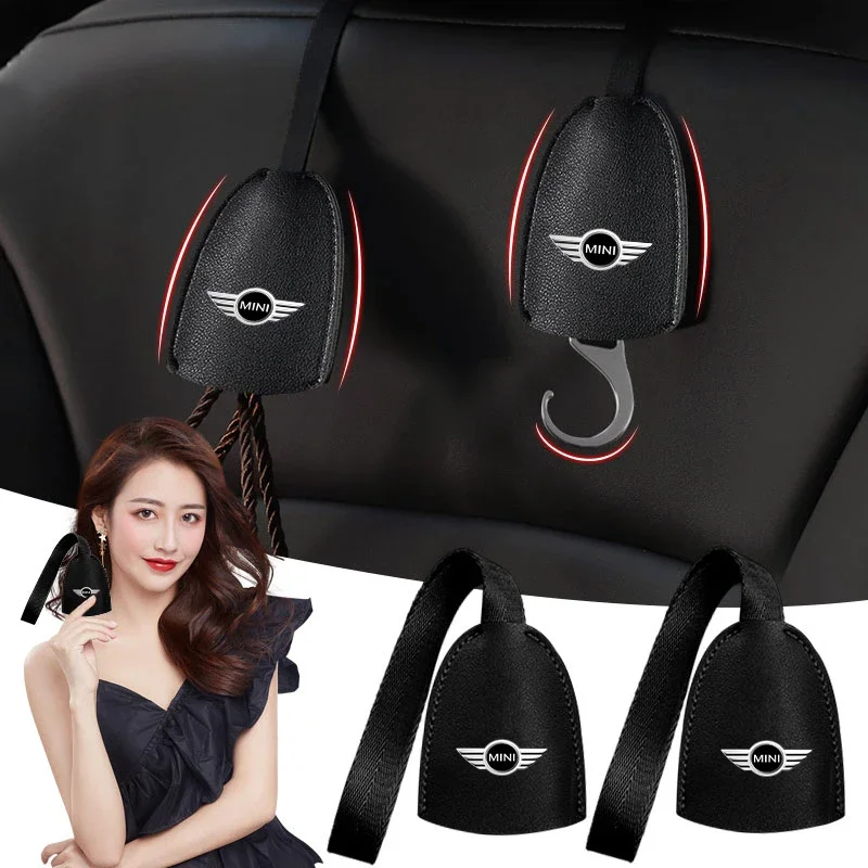 Portable Multifunction Car Seat Headrest Hook Multi-Function For BMW Mini Cooper F54 F55 F56 R56 R60 SONE Roadster Clubman Coupe