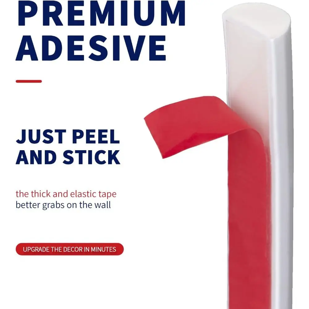 High Quality Self Adhesive Molding Trim Peel and Stick 3m Corner Protector High-Gloss Flexible Caulk Strip Household
