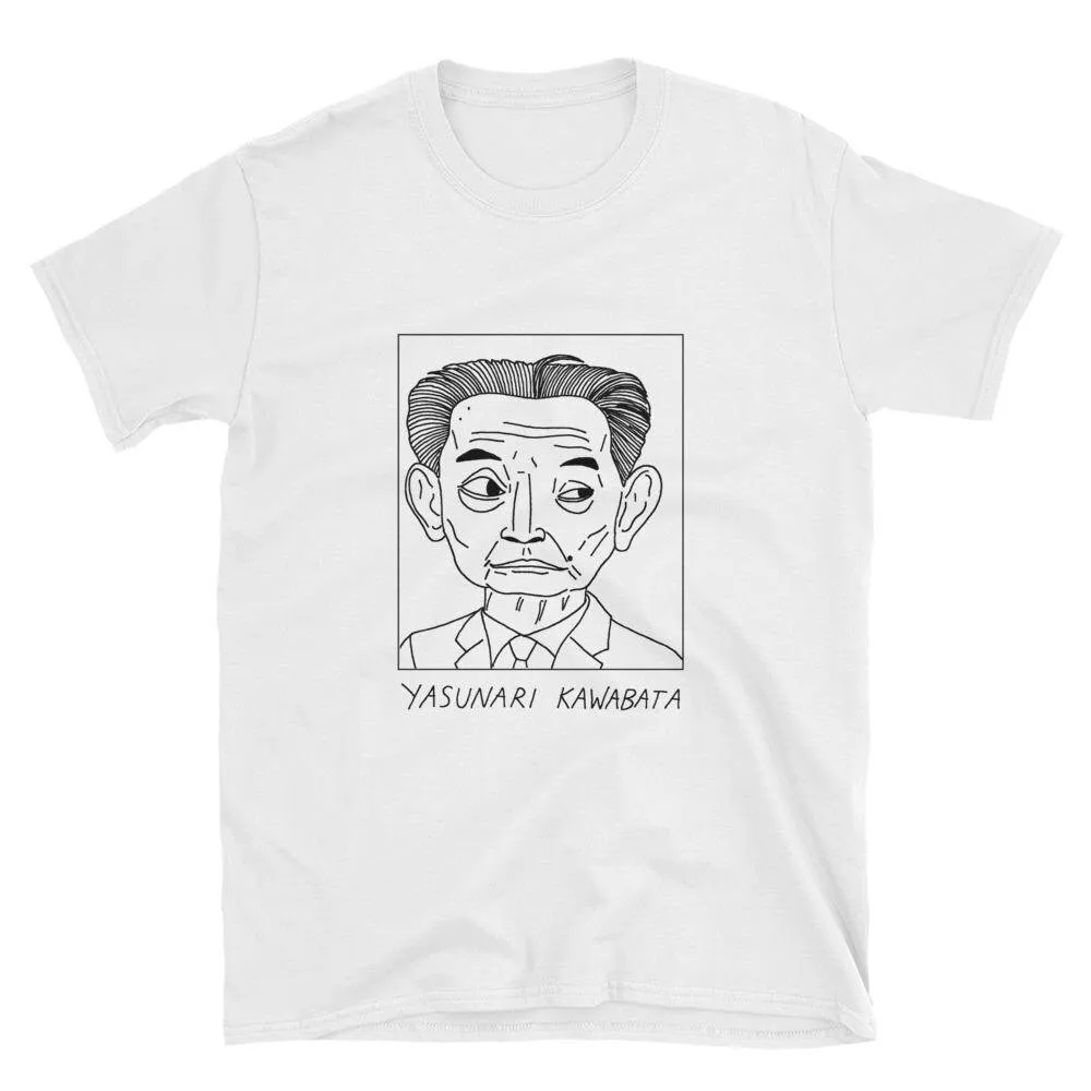 Badly Drawn Authors Yasunari Kawabata T Shirt FREE Worldwide Delivery