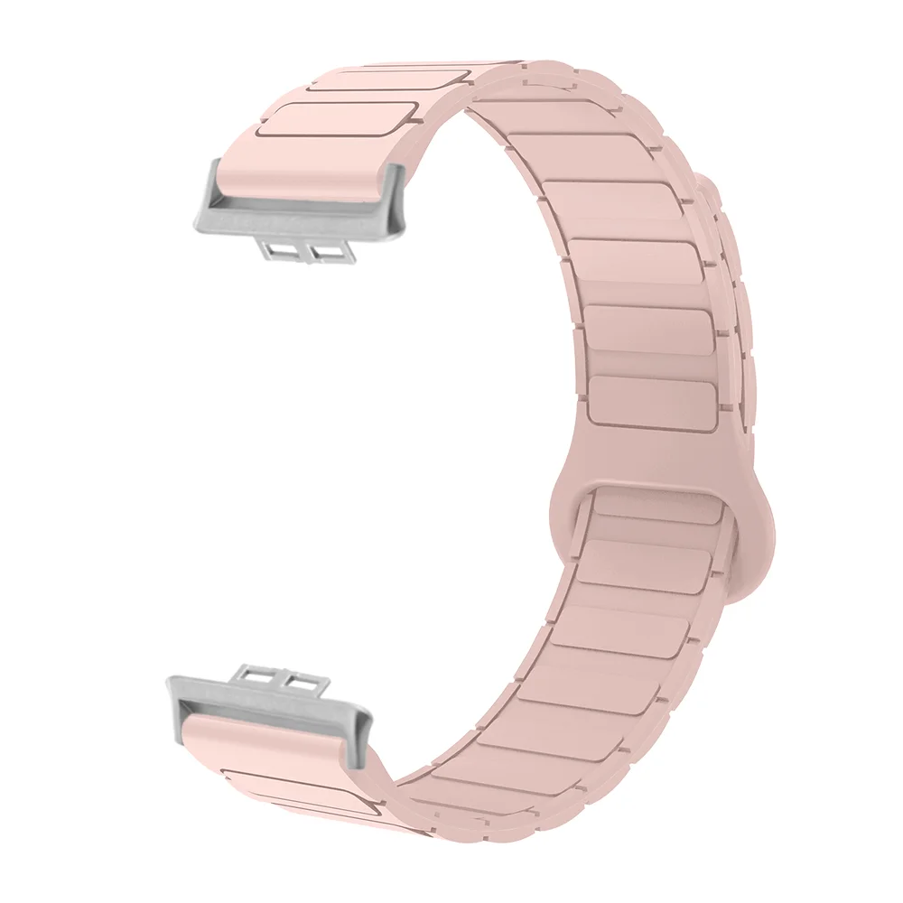 

18mm Magnetic Wristband For Huawei Watch Fit1 Armor Style Quick Release Skin-friendly SiliconeAdjustable Watch Strap Men Women