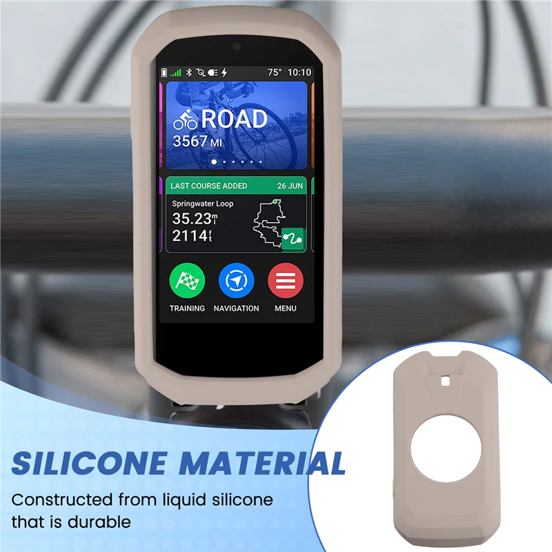 Robuste Silikon-Schutzhülle für Garmin Edge 1050, Silikon-Rückseite für Garmin Edge 1050