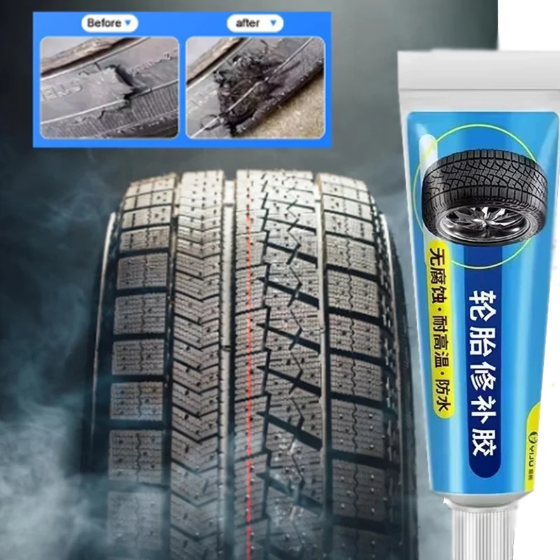 Tire Repair Black Glue Strong Rubber Wear-resistant Non-corrosive Car Instant Strong Tools Adhesive Instant Bond Repair