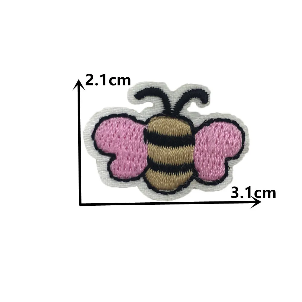 Cartoon Little Bee Pattern Embroidery Hot Melt Adhesive Ironing Patch DIY Sewable Decoration Matching Clothing Patch