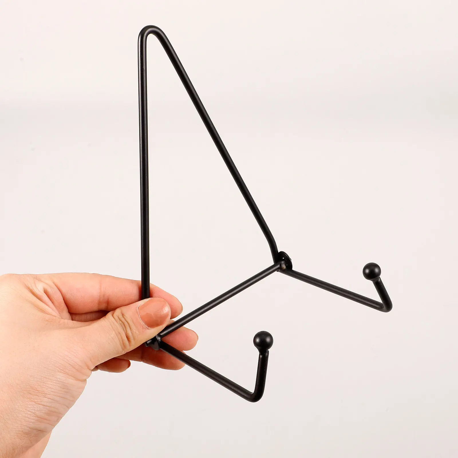 Wall Mounted Porcelain Plate Display Stand Hanger for Kitchen Study Office Metal Art Storage Platter Holder Picture Frame Stand