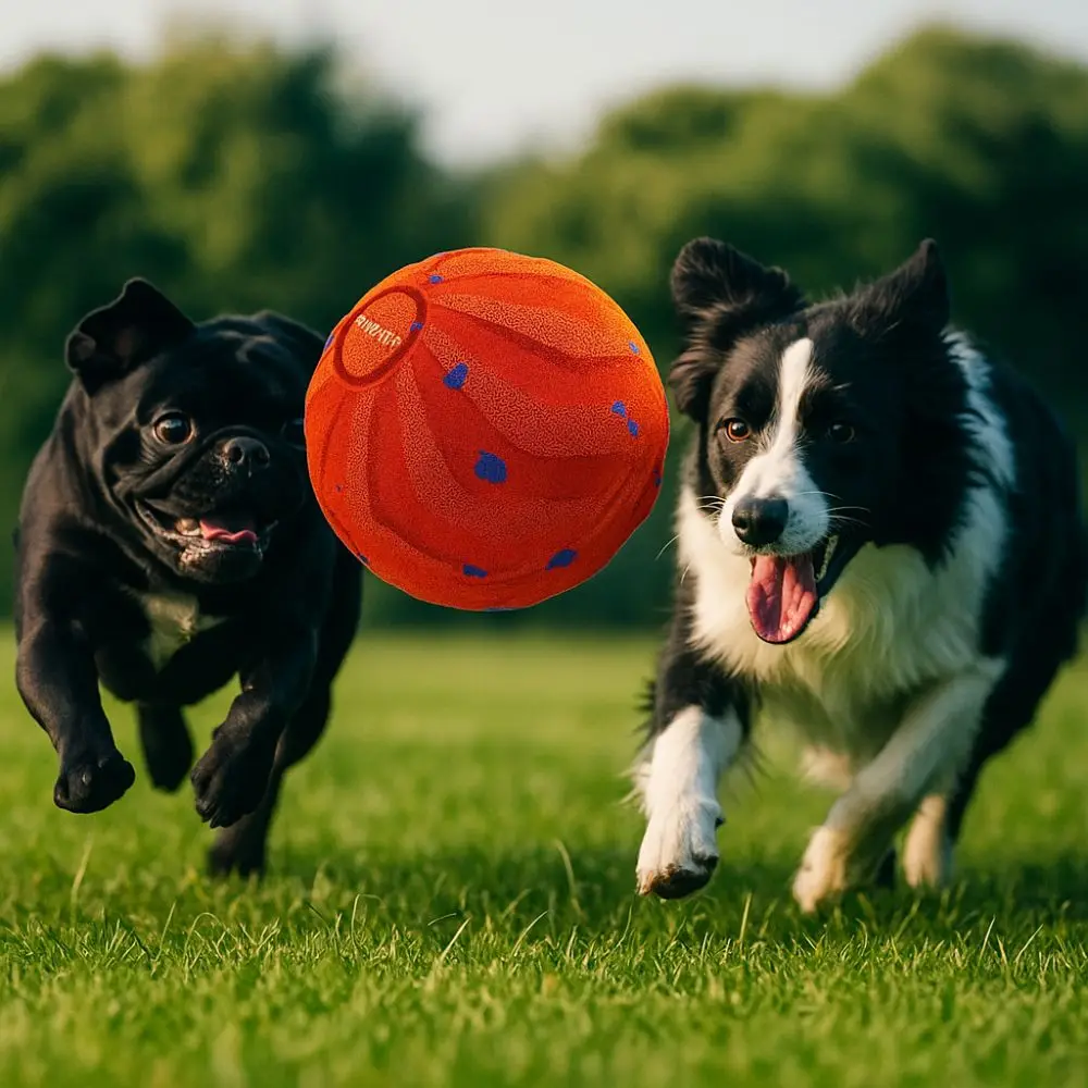 

Bite Resistant Smart Dog Toy Ball Wear Resistant USB Rechargeable Dog Bouncing Ball with Light Durable Automatic Moving Ball Toy