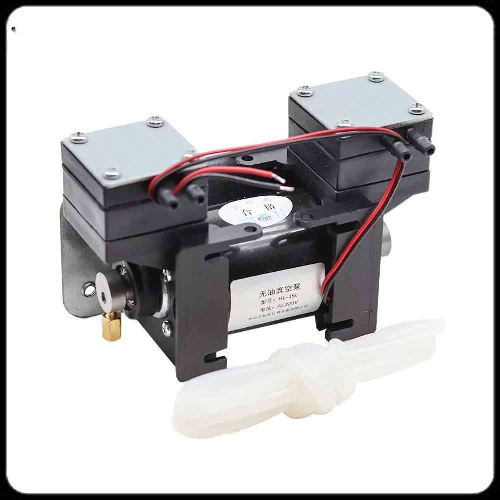 

12V/220V High Positive Negative Pressure Vacuum Pump Large Beauty Instrument Mute Double Head Diaphragm Pump Micro Air Pump