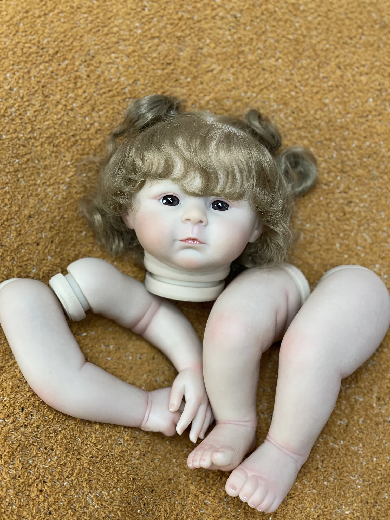 20-22Inch DIY Archie Kit Reborn With Rooted Hair Unassembled Popular Realistic Reborn Doll Kits Visible Veins Handmade Doll