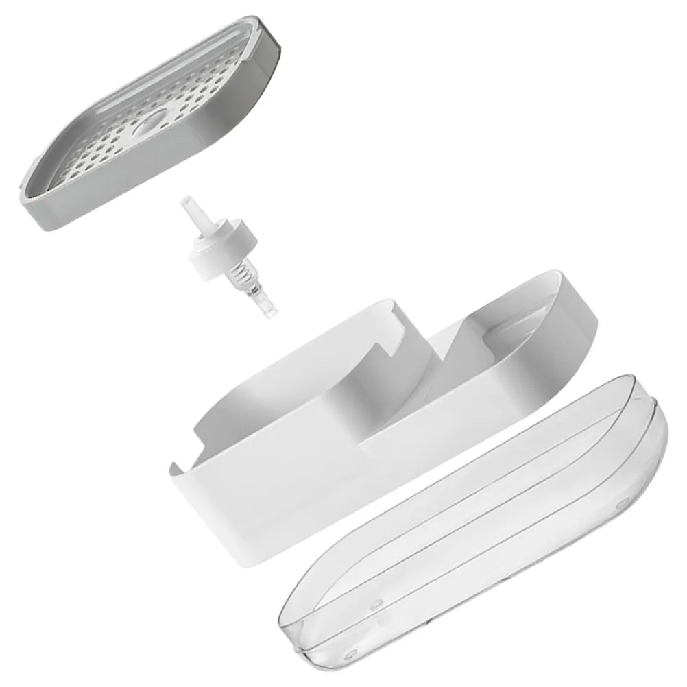 

2in1 Kitchen Sponge Holder White ABS Kitchen Soap Holder Easy Cleaning Sink Soap Dispenser Accessories