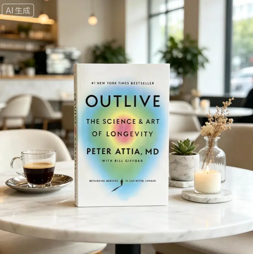2026 Outlive de Peter Attia : La science et l'art de la longévité (livre en anglais)