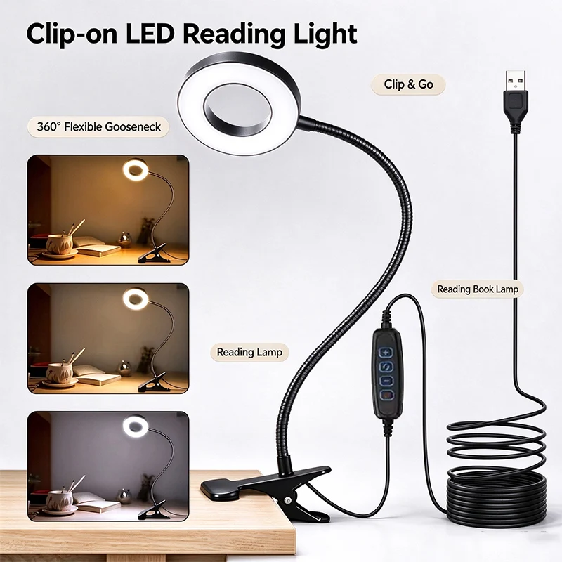 luminaria-de-estudo-com-clipe-e-luz-led-corpo-preto-branco-3-modos-de-cor-10-niveis-de-brilho-protecao-para-os-olhos-rotacao-de-360°-°-bico-flexivel-para-stude
