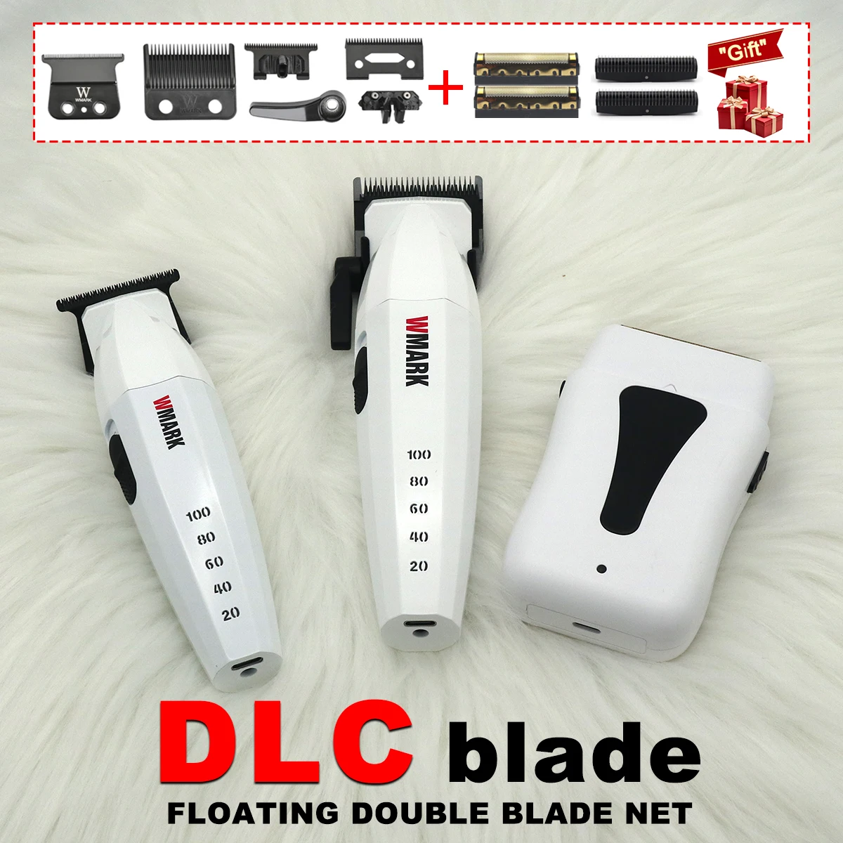 

Professional Barber Cutting Machines Kit with DLC Blade 10000RPM Men's Haircut Machine Barber for Hair Salon Wmark JUCAI