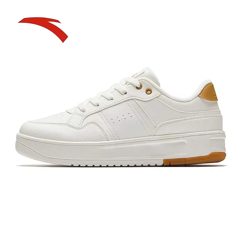 

ANTA Breaking Bamboo | Классические женские туфли контрастного кроя с низким вырезом, простые и белые туфли, универсальная повседневная обувь 122518012