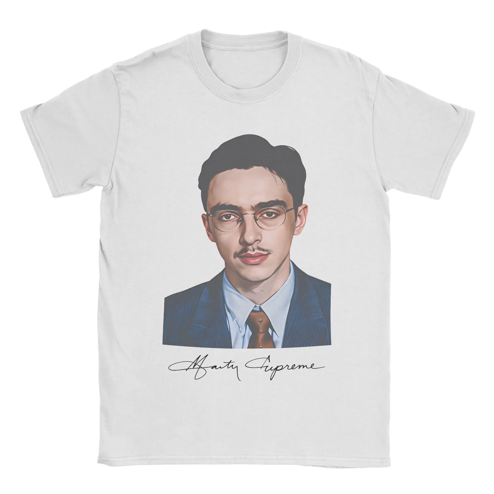 Marty Supreme Timothee Chalamet  T-Shirts for Men  Funny 100% Cotton Tee Shirt O Neck Short Sleeve T Shirt Summer Clothing