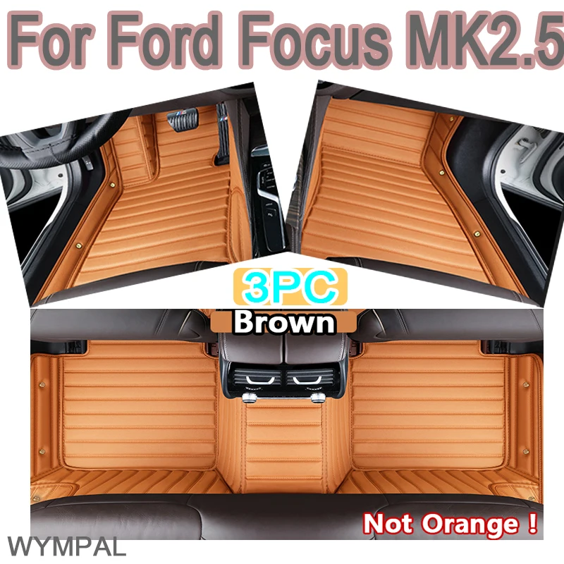 

Luxury Car Floor Mats For Ford Focus MK2.5 2006 2007 2008 2009 2010 2011 Auto Foot Pads Automobile Carpet Cover Interior Mats