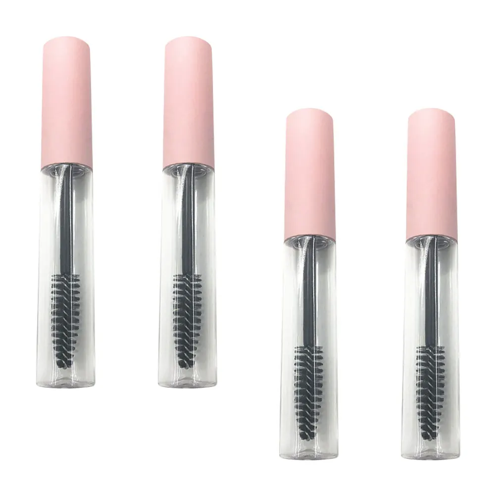 4 個のポータブル詰め替え可能なマスカラチューブ DIY 空のまつげクリームボトル軽量容器旅行の必需品