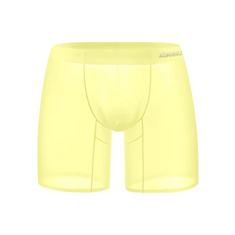 

Men's transparent four-corner pants, smooth, skin-friendly, breathable and cool transparent underpants, four-corner pants