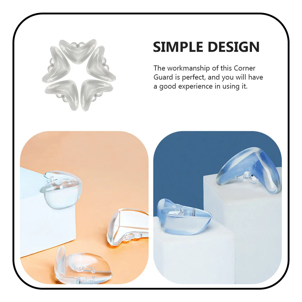 

10Pcs Clear Corner Protectors for Furniture Smooth Safe Edges Table Home Baby Proofing Corner Protection Kids Safety