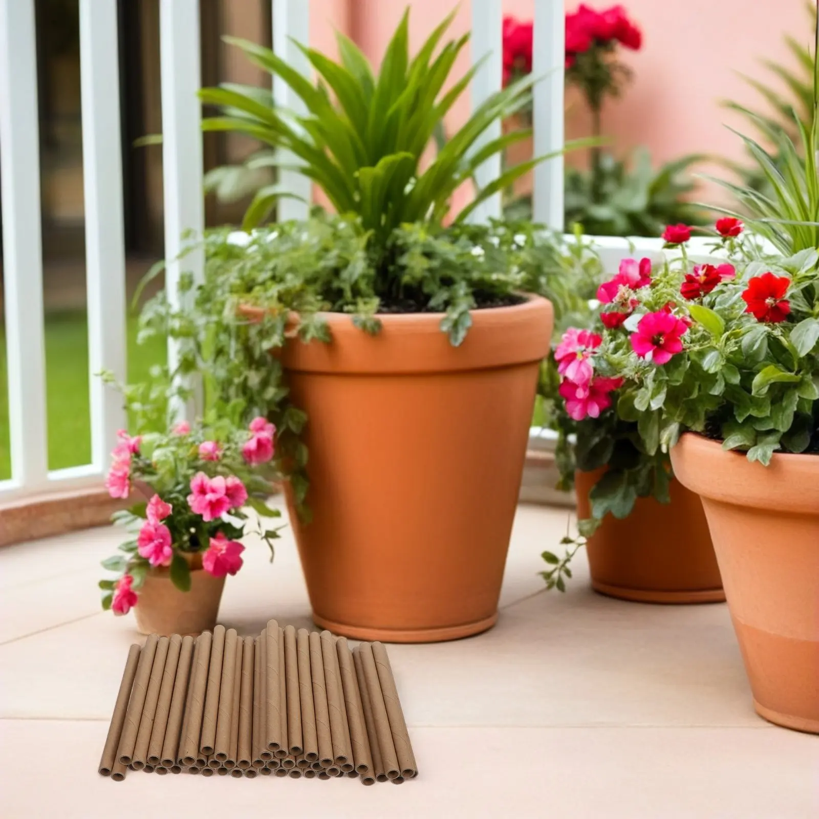 

100 шт. сотовых трубок для гнездования насекомых из коричневого картона, 6 дюймов, диаметр 8 мм, сменные трубки для пчеловодных ульев, домики для насекомых