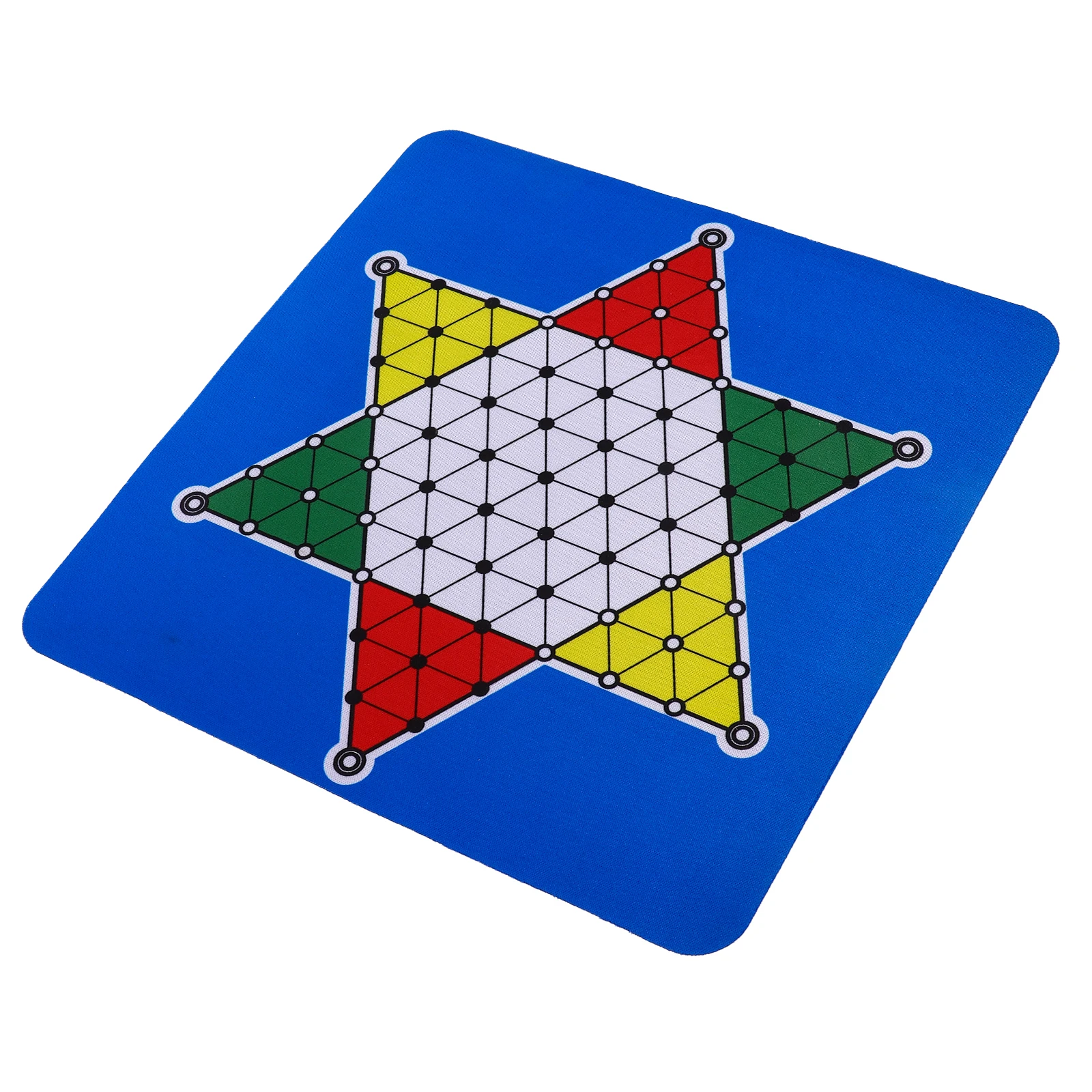 

1pc Chinese Checkers Board Pad Foldable Chessboard Game Supplies Blue Practical Accessories Entertainment