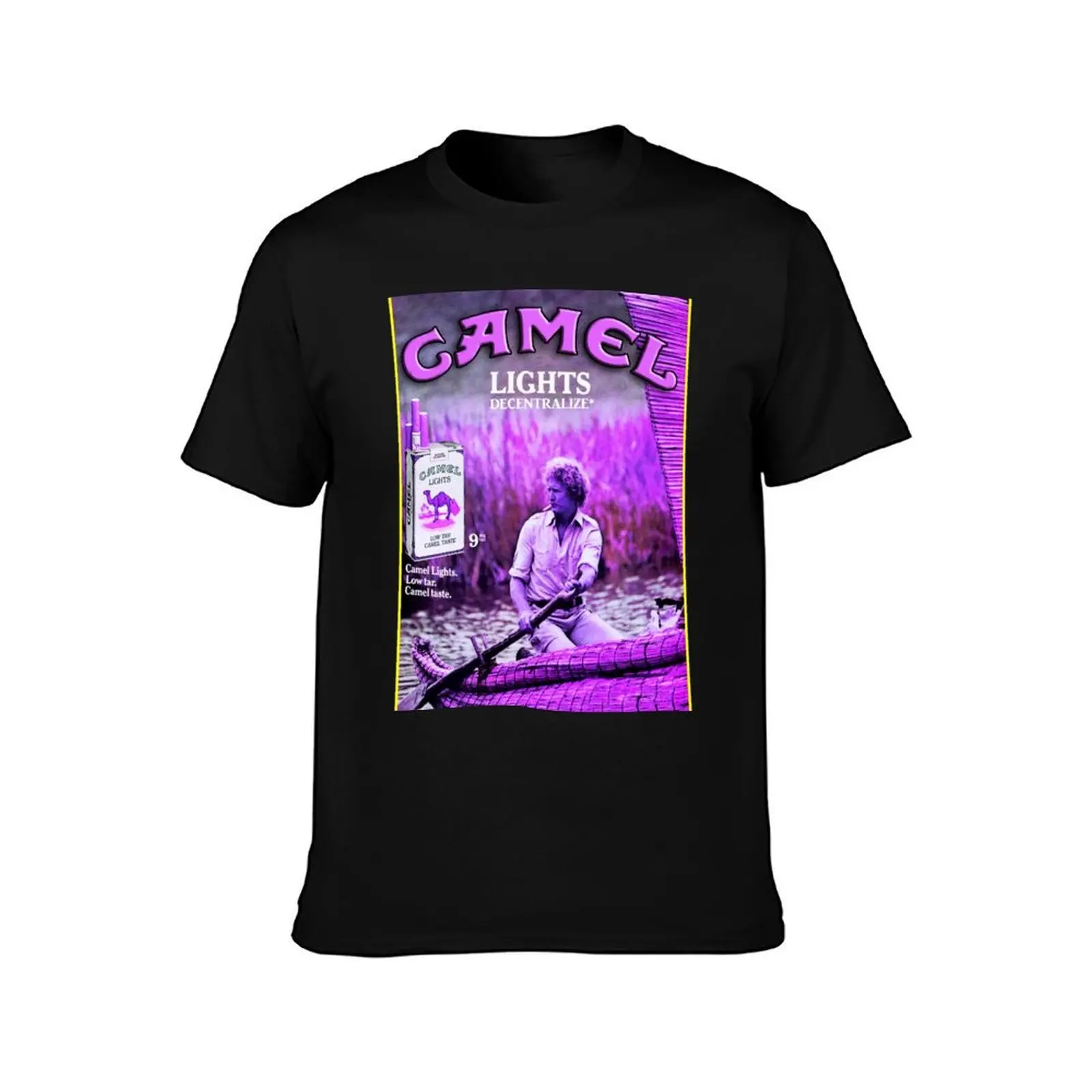 CAMEL VINTAGE PROMO - chopped and screwed T-Shirt Basic Casual Short Sleeve Cotton Shirt T-Shirt