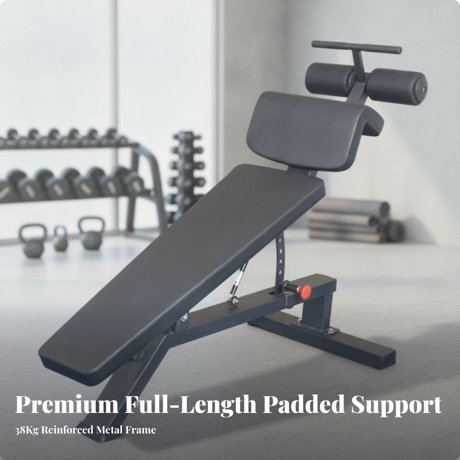 Abdominal Training Bench Supportive Sit-up Bench Comfortable Non-Slip for Fitness Enthusiasts, Home Gym