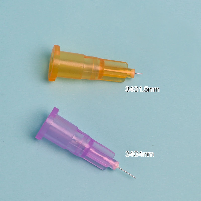 34G Medical Disposable Pricking Needle Cosmetic Micro Adjustment Operation Water Light Needle Syringe Small Needle