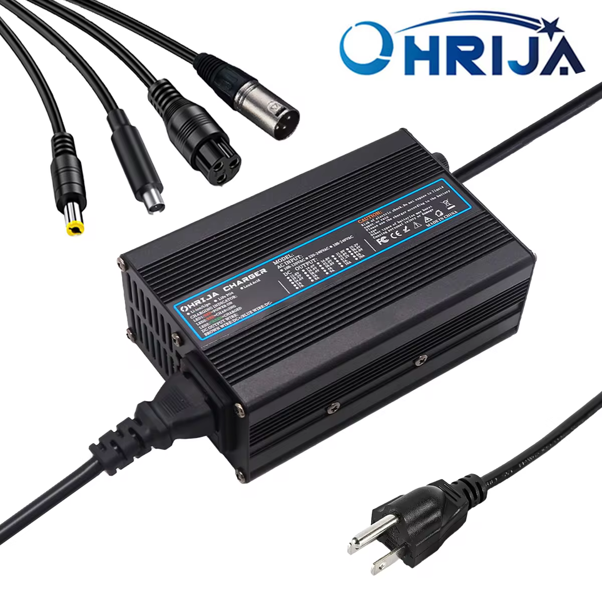 Ohrija 54.6v 2a 3a 4a 5a מטען סוללת ליתיום יון חכמה עבור 13s 48.1v חיצוני סוללת ליתיום-יון 48v בטוח ויציב