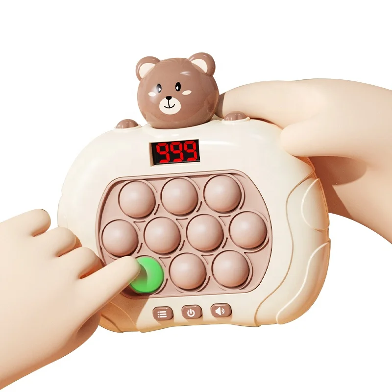

Детская игрушка для снятия стресса, быстрая скорость, игровой автомат, светодиодный мозговый отклик, упражнения, игры Whack-a-mole, электрическая игрушка Quick Pass