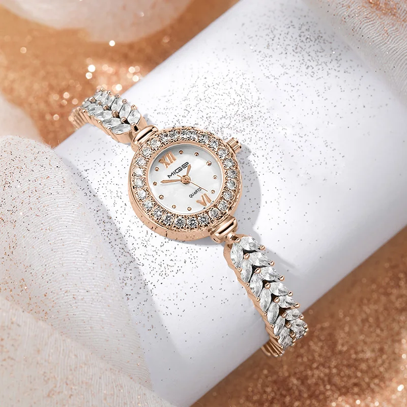 Mige brand mermaid quartz watch female fashion Crystal high-grade sense to send girlfriends girlfriend gift