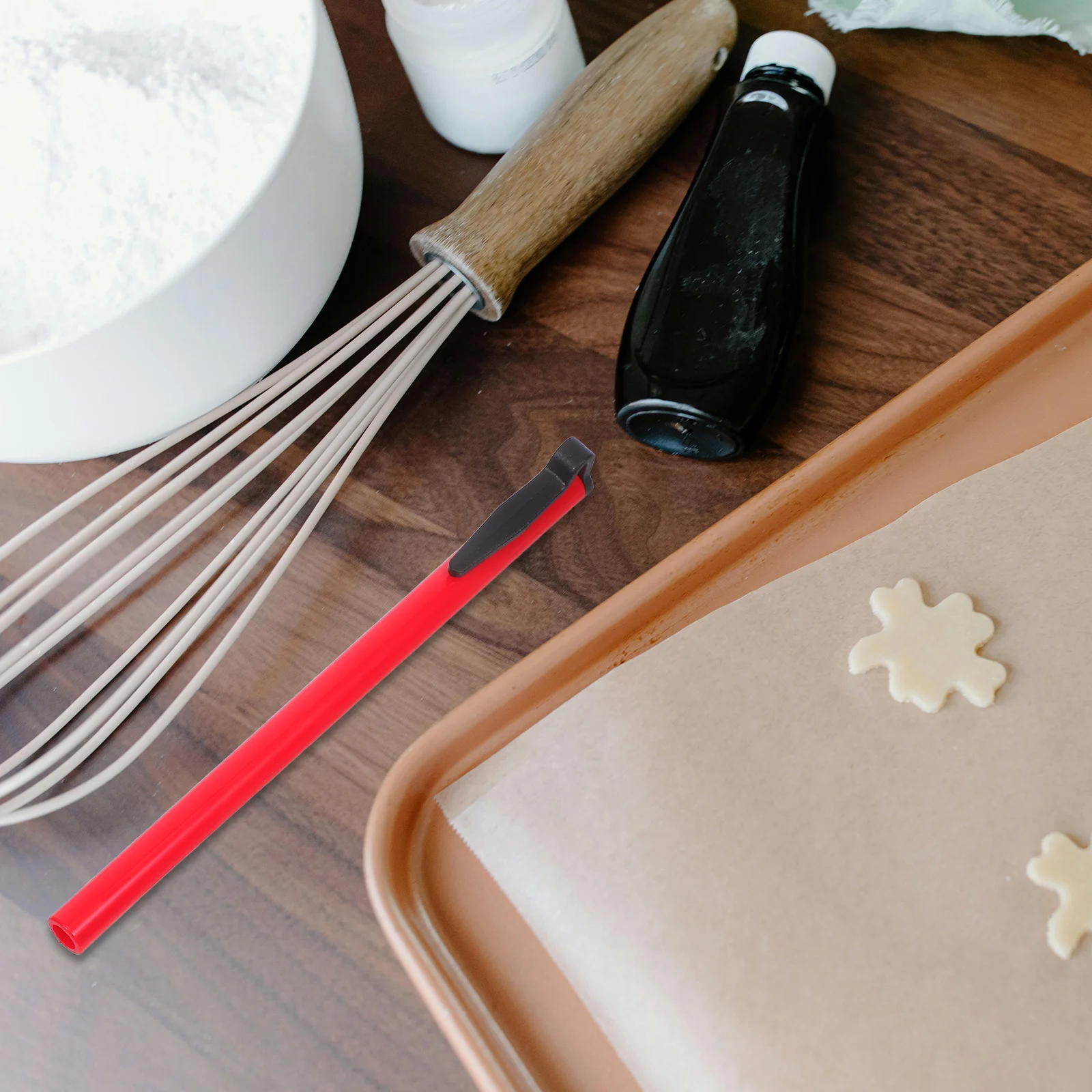 

2pcs Baking Thermometer Cover: Oven Safe High Heat Resistant Probe Guard For Kitchen Grill Smoker Universal Compatibility Easy