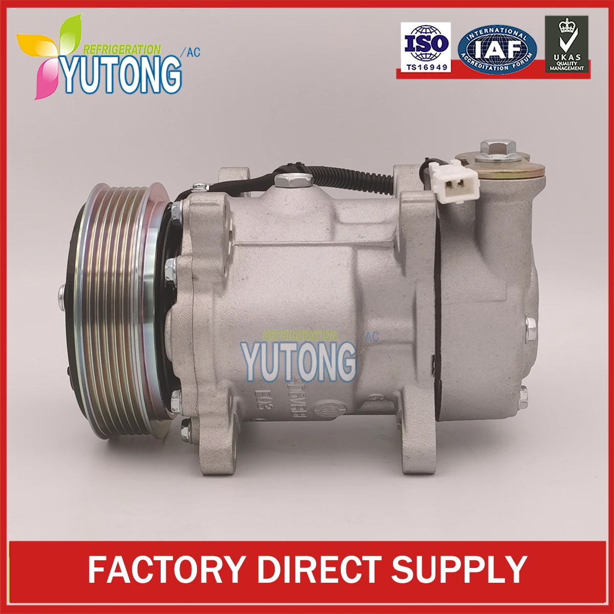 SD6V12 Auto Ac Compressor Voor Peugeot 206 1.1 1.4 1.6 1412 1431 6453CN 6453EH 6453FS 6453JG 6453JK 9611111780 9628239480