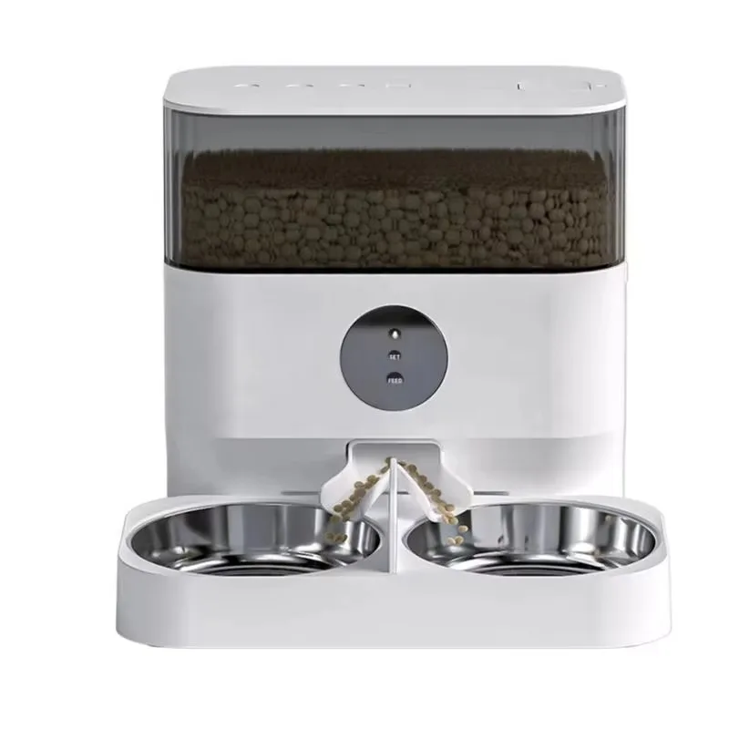 

5L 7L Large Capacity Plastic Automatic Pet Feeder Camera Smart Wifi Dispenser Electric Dry Bit Feeder for Pet