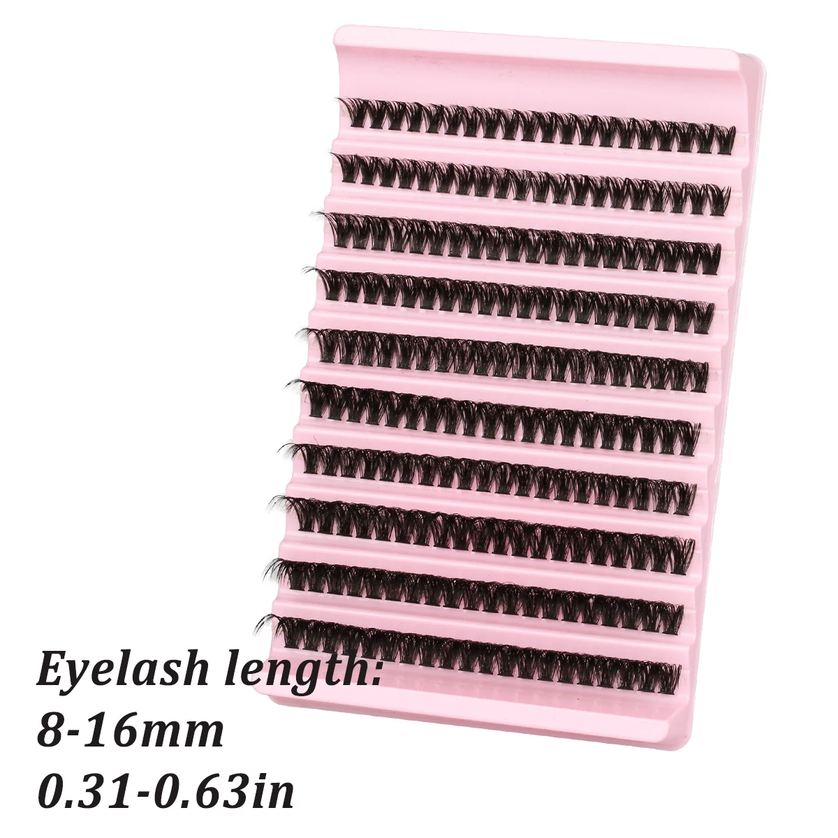 Kit de grappes de cils 8-16mm mélange bricolage Kit d'extension de cils cils Bond & joint pince à épiler brosse grappes de cils ensemble maquillage