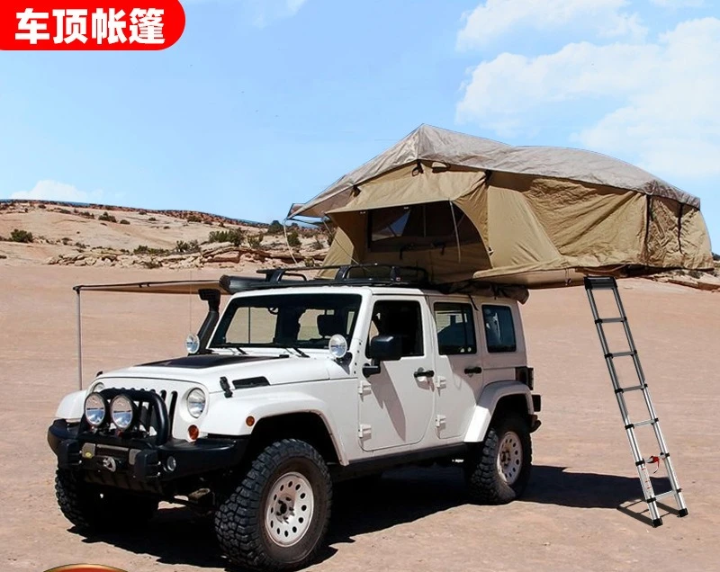 Long soft top outdoor self-driving tour camping camping car roof quick opening tent