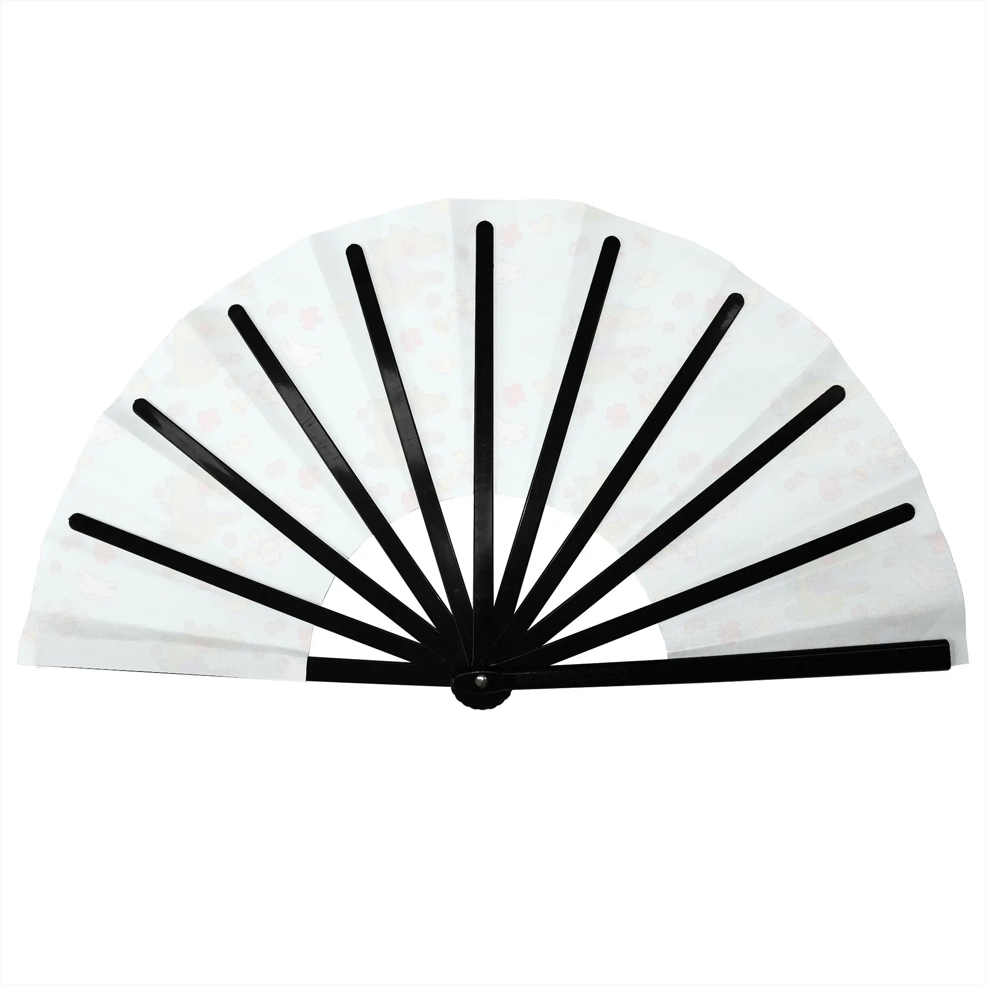 Cartoon R-Rugrats Stylish Hand Fan Women Animation Printed Polyester Fan Trendy For Dancing Gift