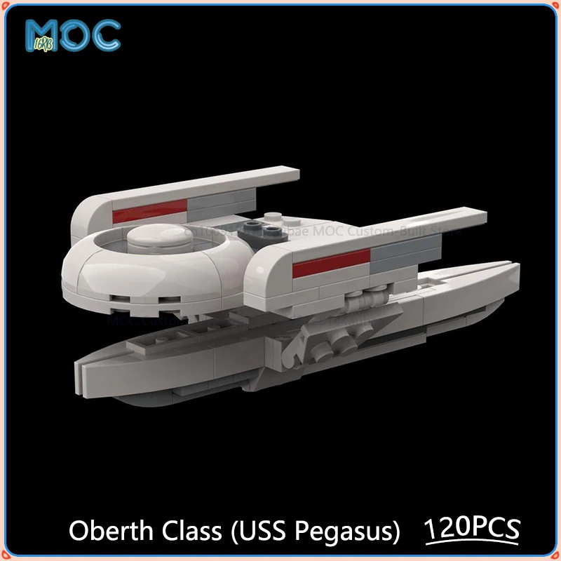 

Класс Oberth (USS Pegasus) масштаб 1:1500, модель MOC, строительные блоки, сделай сам, сборка кирпичей, космическая коллекция, демонстрационные игрушки, подарки, 120 шт.