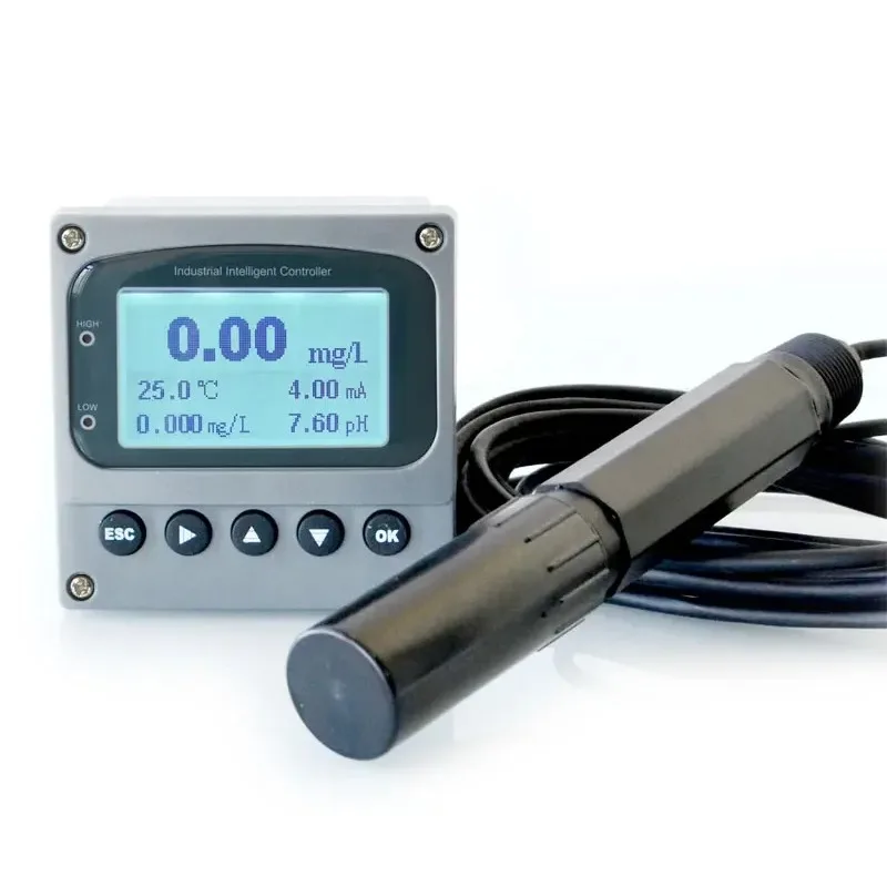 Real Time Ion Meter Controller Industrial Mon Itor Anal-yzer RS-485 4-20mA Relays Cn Ion Electrode Sensor Probe Customize