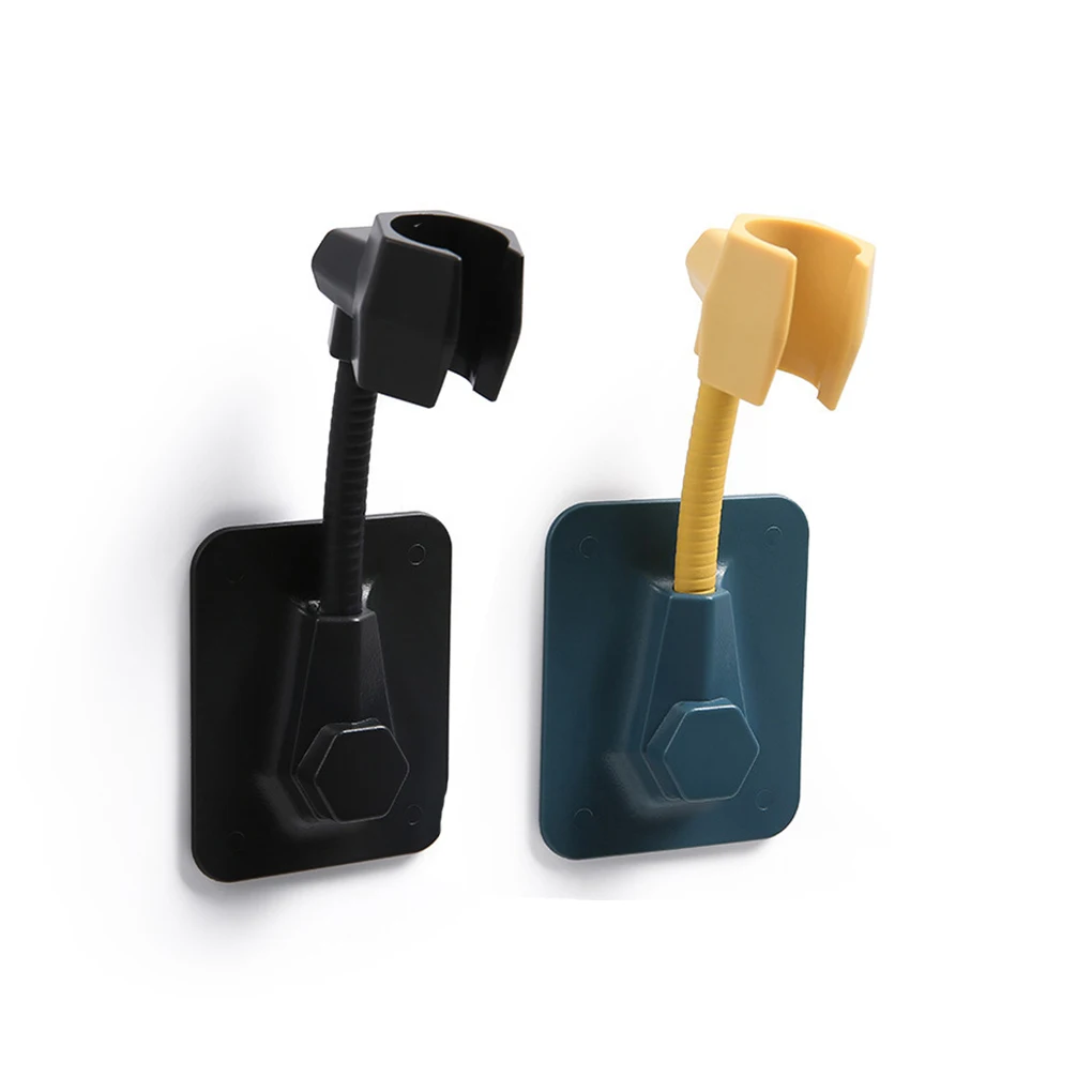 

2 самоклеящихся кронштейна для душа 360° ° Вращающийся держатель для душа, настенная подставка, крепление для домашней ванной комнаты