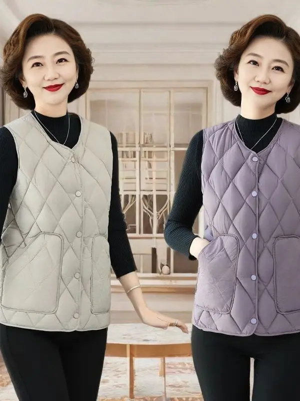 

Женский свободный жилет-жакет: теплая верхняя одежда для осени и зимы, новинка, V-образный вырез, стандартная длина, на одной пуговице, цветной