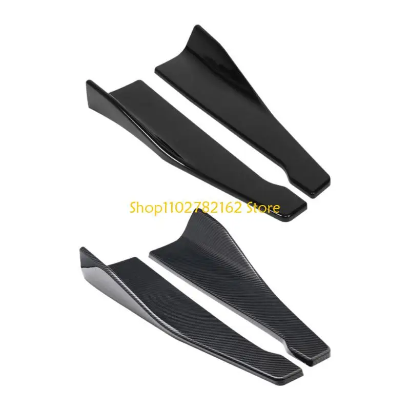 

547B Rear Bumper Protector & Side Skirt Wrap Angles Splitters Impacts Resistant Car Side Skirt Cover & Rear Bumper Guard Set
