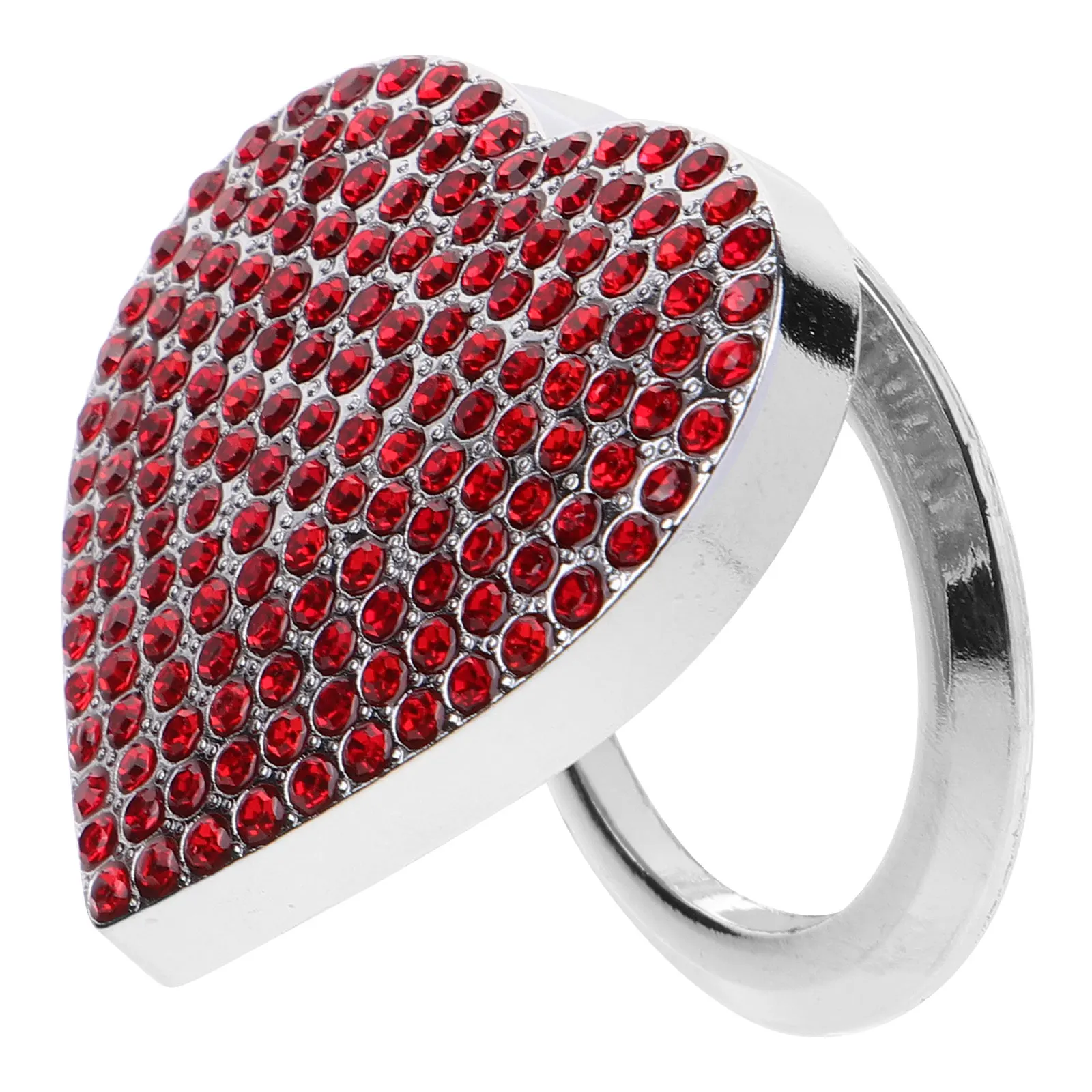 

Car Ignition Cover Red Zinc Alloy Engine Start Button Decoration Sturdy Materials Long Lasting Heart Shaped Easy