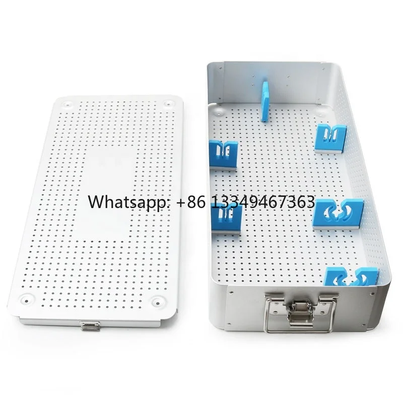 Manual Autoclave Container Tray Aluminum Alloy for Ureter Fiberscope Box