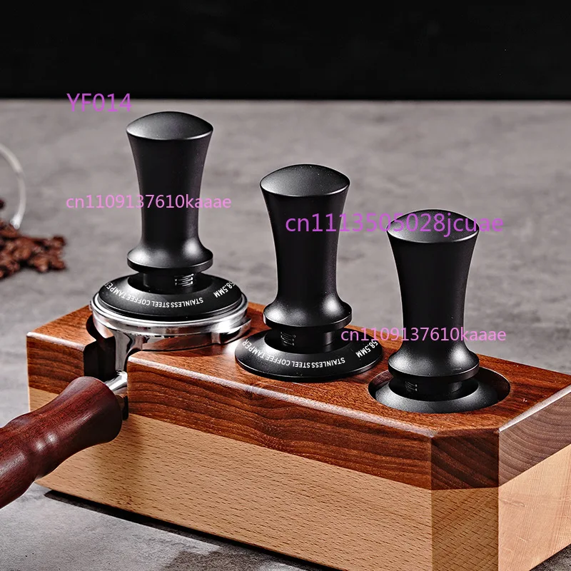 

Solid Wood Constant Pressure Coffee Tamper, Adjustable 304 Stainless Steel Horizontal Coffee Powder Press