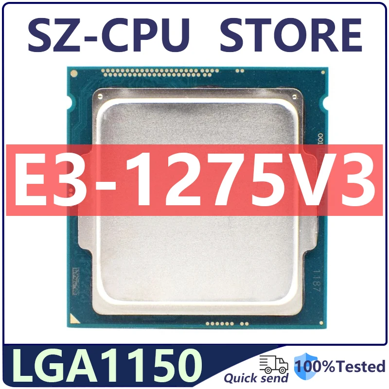 Xeon E3-1275 V3 E3 1275 V3 E3-1275V3 3.5 GHz features a quad-core eight-threaded CPU processor 84W L3=8M LGA 1150